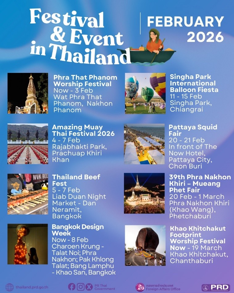 Festival & Event in Thailand, February 2026